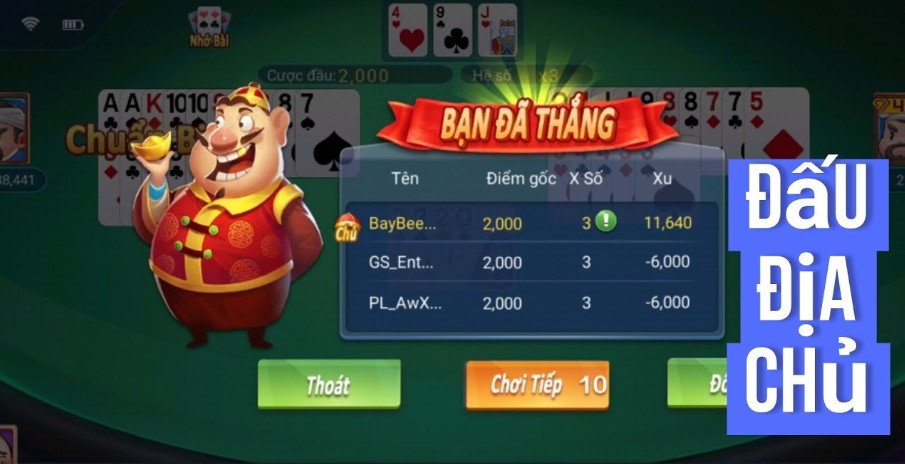 Cách tính điểm game địa chủ nohu